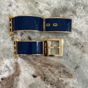 Tory Burch Watch Band in Blue and Gold
